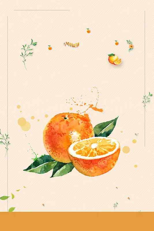 橘子熟了秋季水果