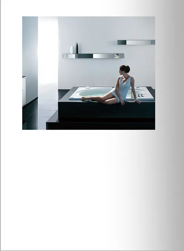 灰色创意现代卫浴海报背景