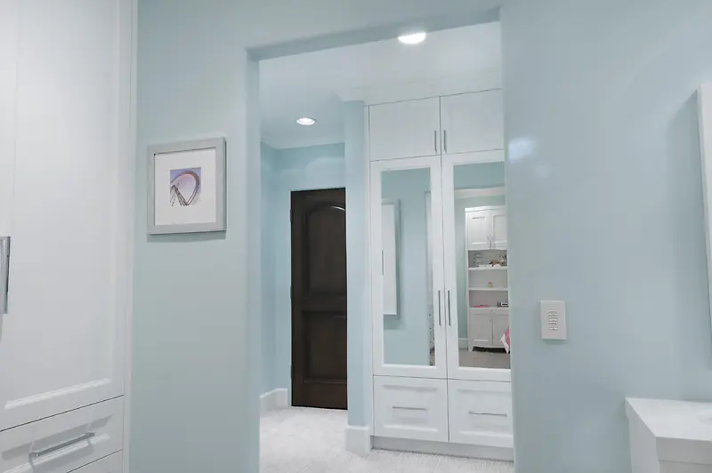 现代家居室内装潢浅蓝墙壁背景素材