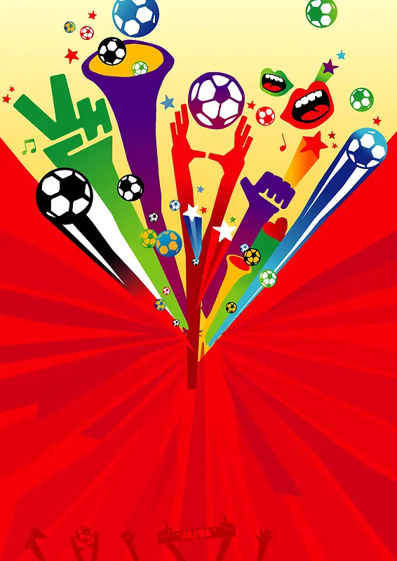世界杯矢量海报