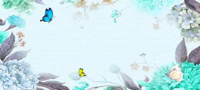 蓝色新春创意背景海报banner