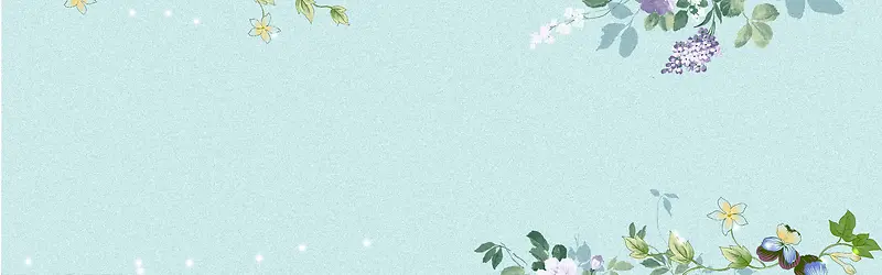 春天底纹梦幻蓝色banner背景