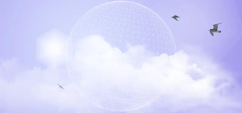 现代科技天空背景banner