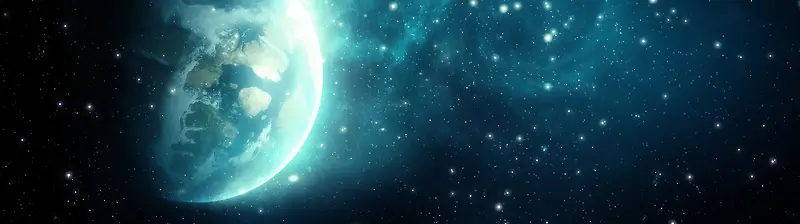 科幻太空设计banner背景