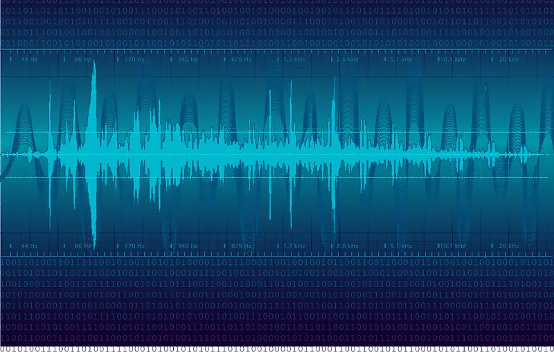 数字式声音声波矢量素材