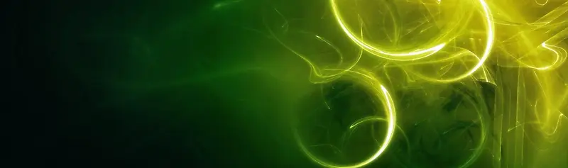 光感绿色流线banner