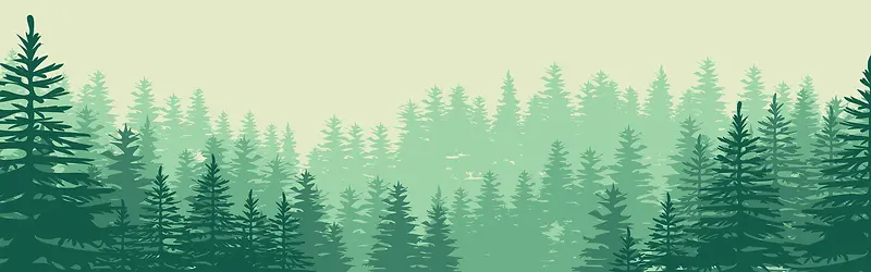 自然风森林树林背景 banner