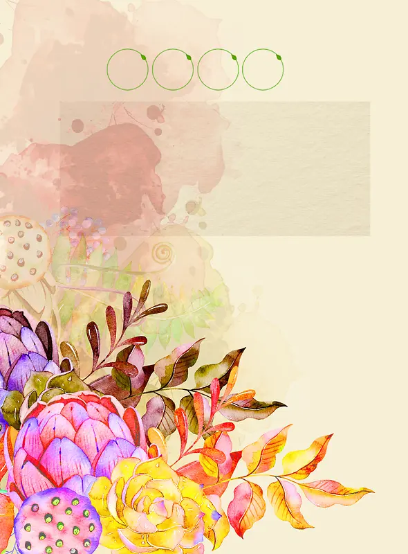 典雅黄色花朵花纹妇女节女生节背景图