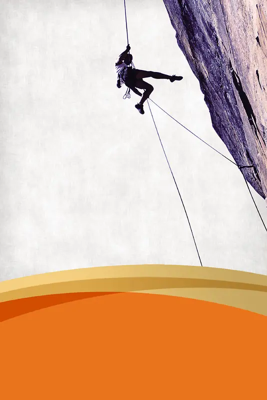 大气攀岩运动海报背景素材