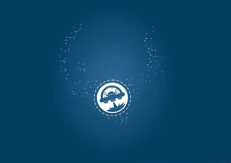 蓝色星空商务ppt背景素材