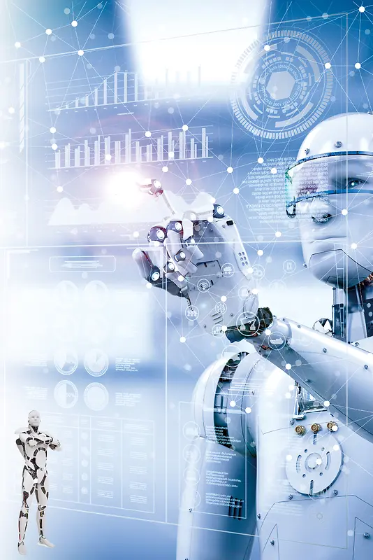 人工智能科技机器人海报