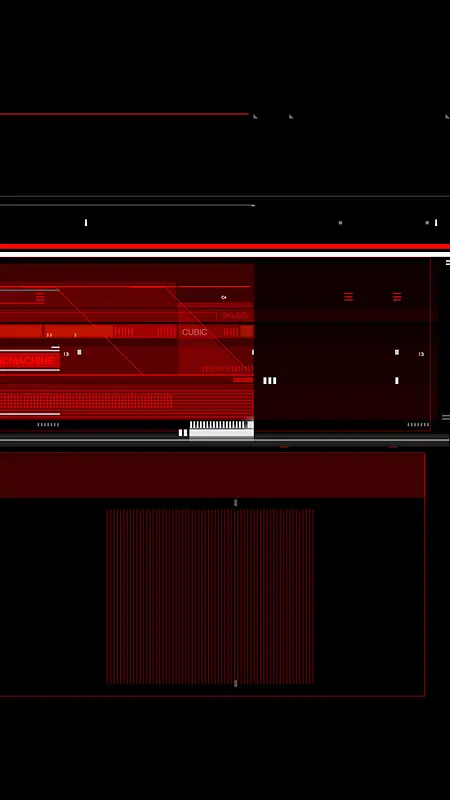 黑色红色未来科技元素H5背景图