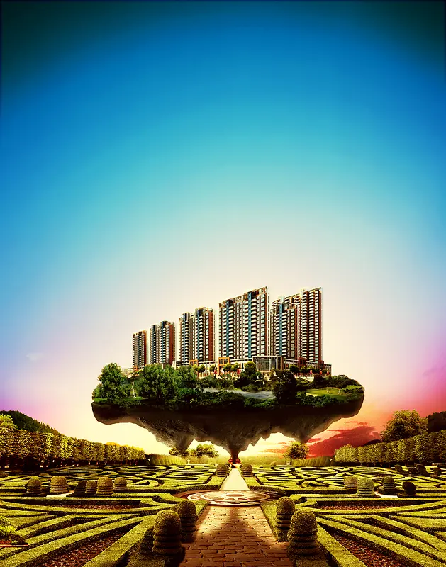 空中3D楼宇