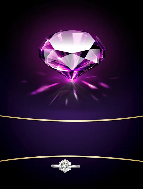 珠宝钻石海报背景