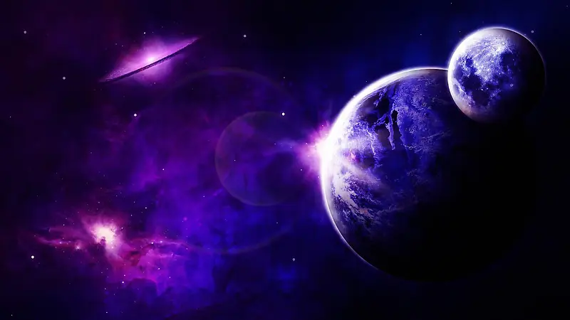 大气紫色宇宙背景