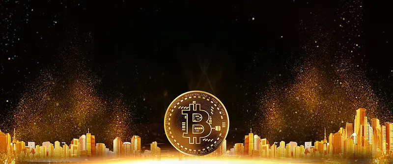 黑金风金融比特币系统banner海报