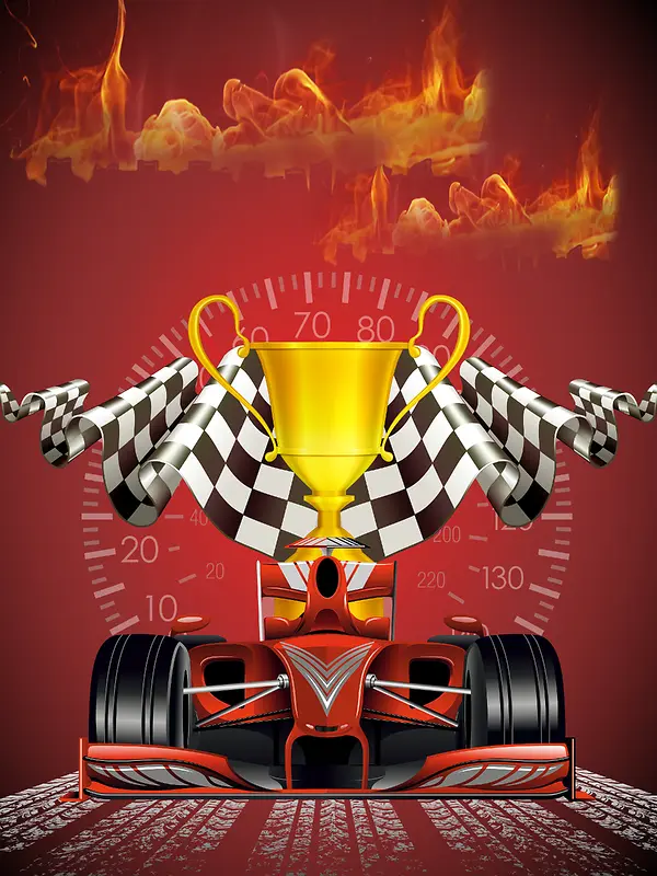 大气F1赛车之速度之战海报背景素材