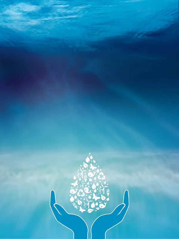 地球深海宣传海报背景