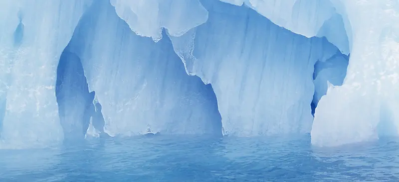 蓝色冰河背景