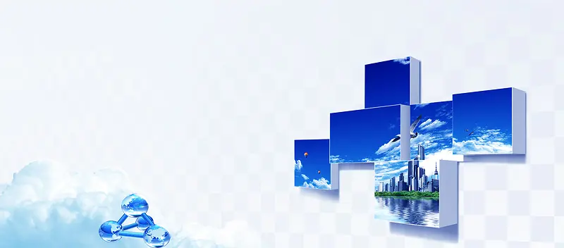 互联网科技背景banner设计