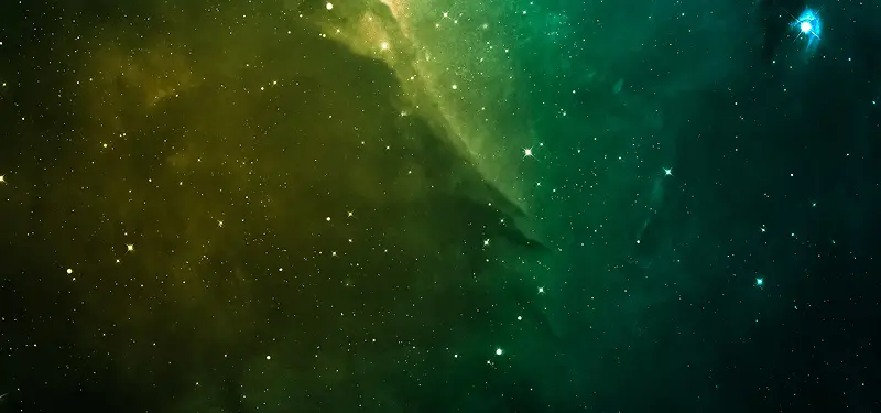 绿色唯美宇宙星空背景