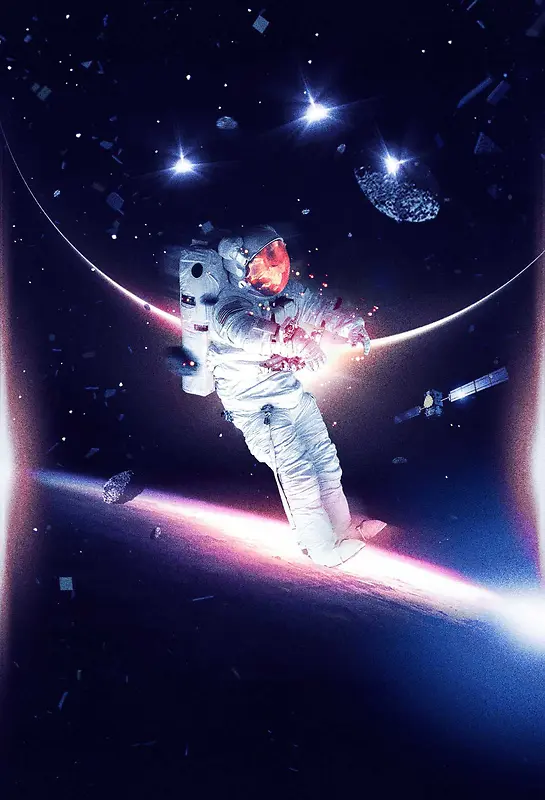 太空科技宇航员海报