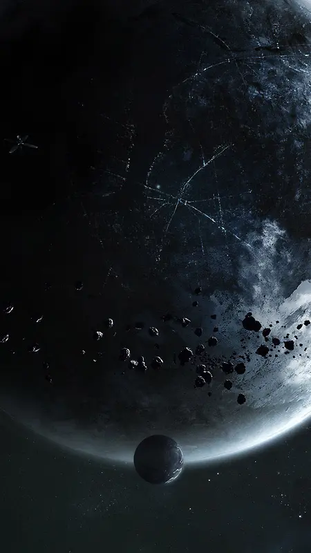 星球陨石宇宙科幻H5背景图