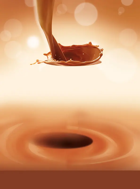 咖啡色豆奶巧克力广告