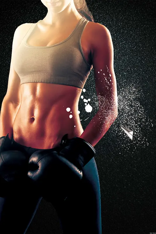 夏季减肥健身房宣传创意海报