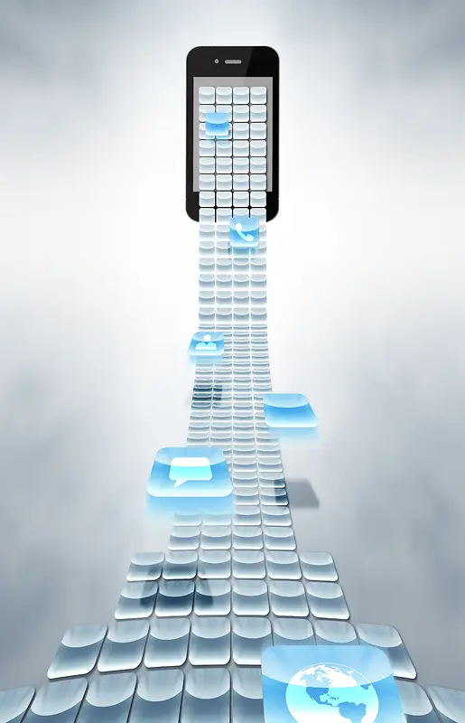 创意科技数码科技手机广告海报背景素材