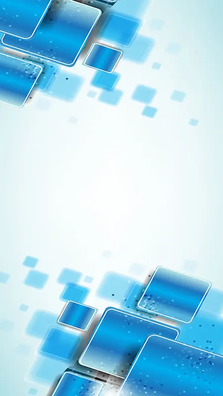 蓝色几何科技H5背景素材