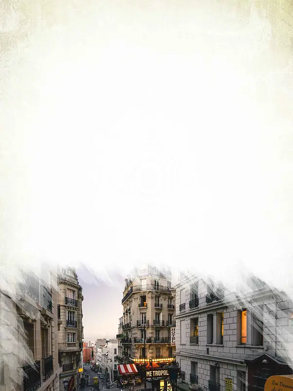 法国巴黎旅游海报背景模板