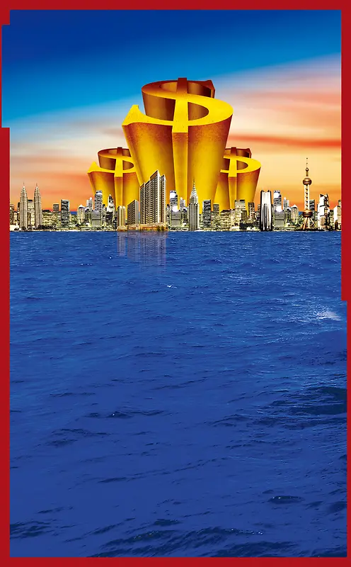 金融商业海报背景