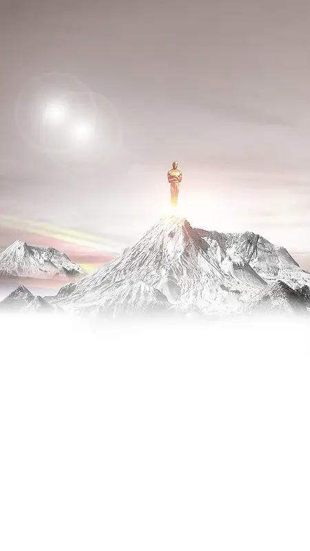 大气高山金人企业文化H5背景-