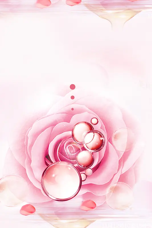 粉色水滴花瓣背景