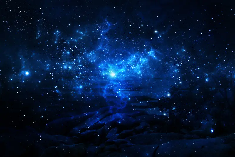 蓝色科幻背景