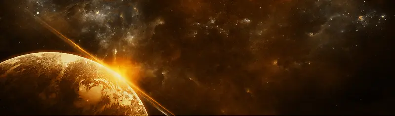 科幻大气设计banner背景