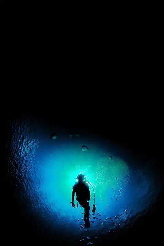 海底探险背景海报
