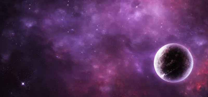 紫色大气星空宇宙