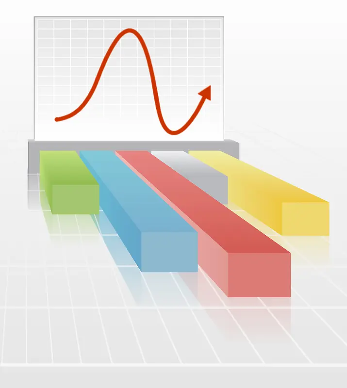 数据统计表立体背景素材