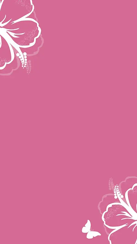 浪漫粉色花朵图案H5背景元素