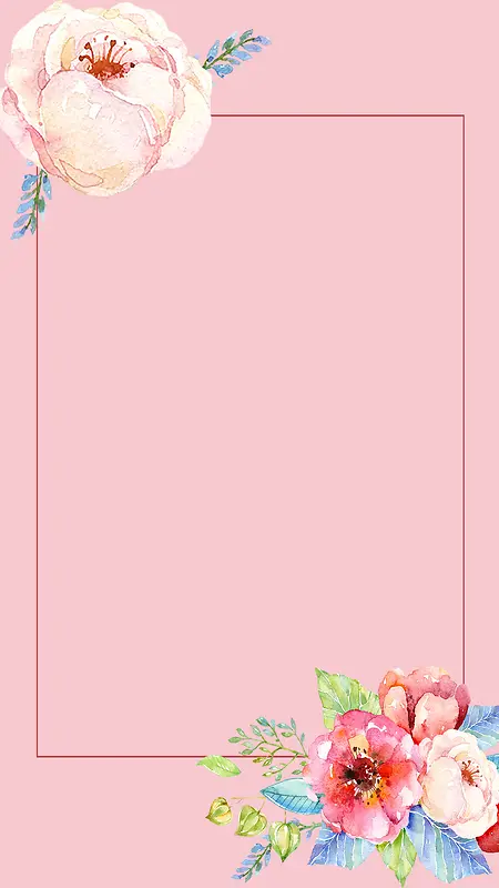 玫瑰花粉色浪漫背景图