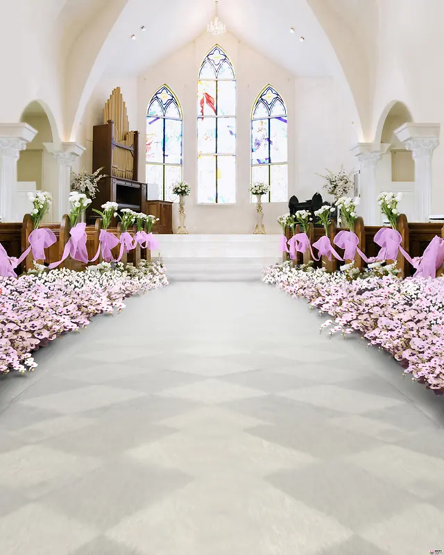教堂婚礼背景图素材