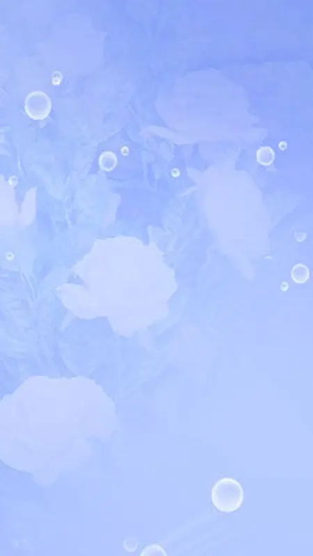 淡蓝色花瓣圆形图案H5背景素材