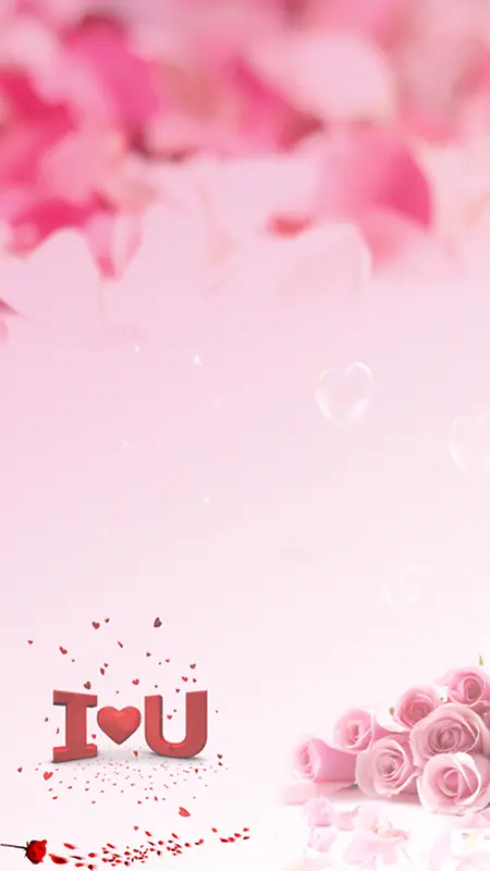 粉红色浪漫玫瑰背景图