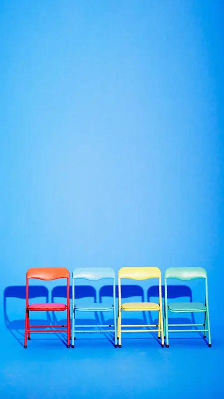彩色椅子H5背景