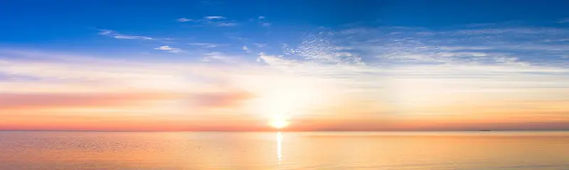 云之海面夕阳中天空云