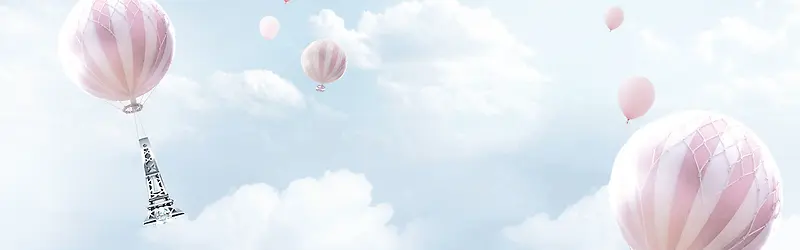 气球风景背景