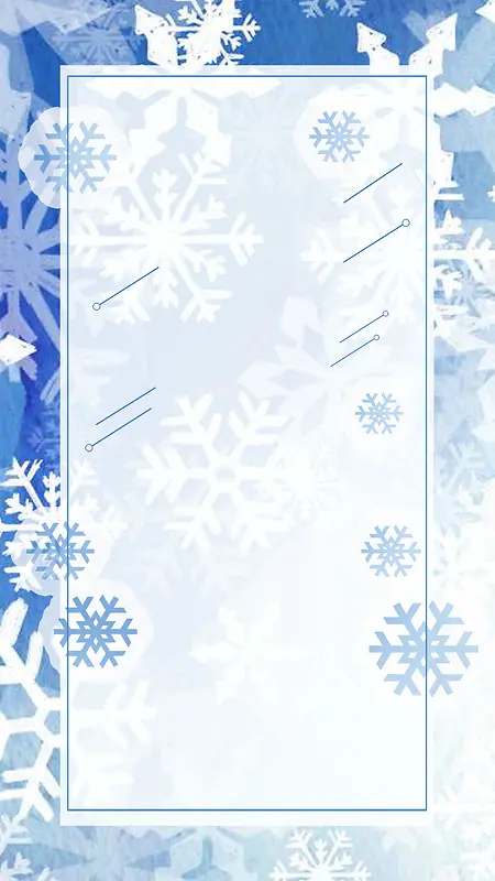 蓝色简约风格秋冬促销雪花装饰女装