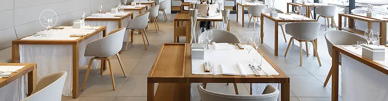 清新餐厅餐具背景图